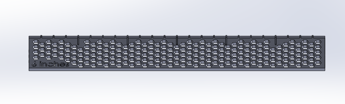 6in. Honeycomb Ruler