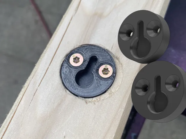 Insertable Wallhook for wooden parts