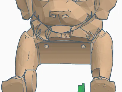 TP holder  dog version (Golden retriever)