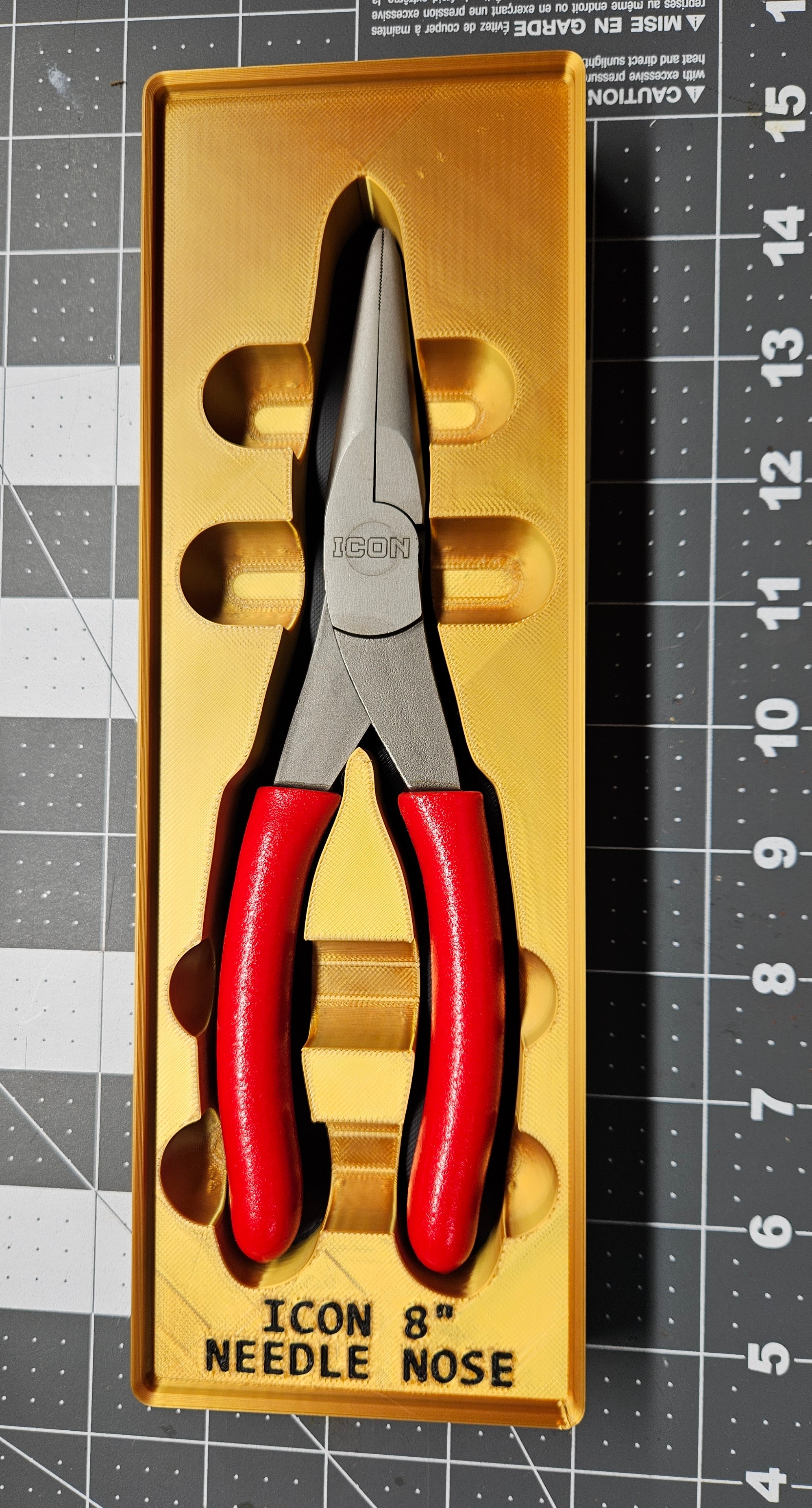 Icon 8" Needle Nose Pliers Gridfinity