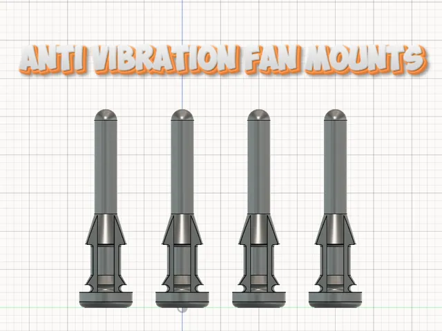 Anti vibration fan mounts for PC.