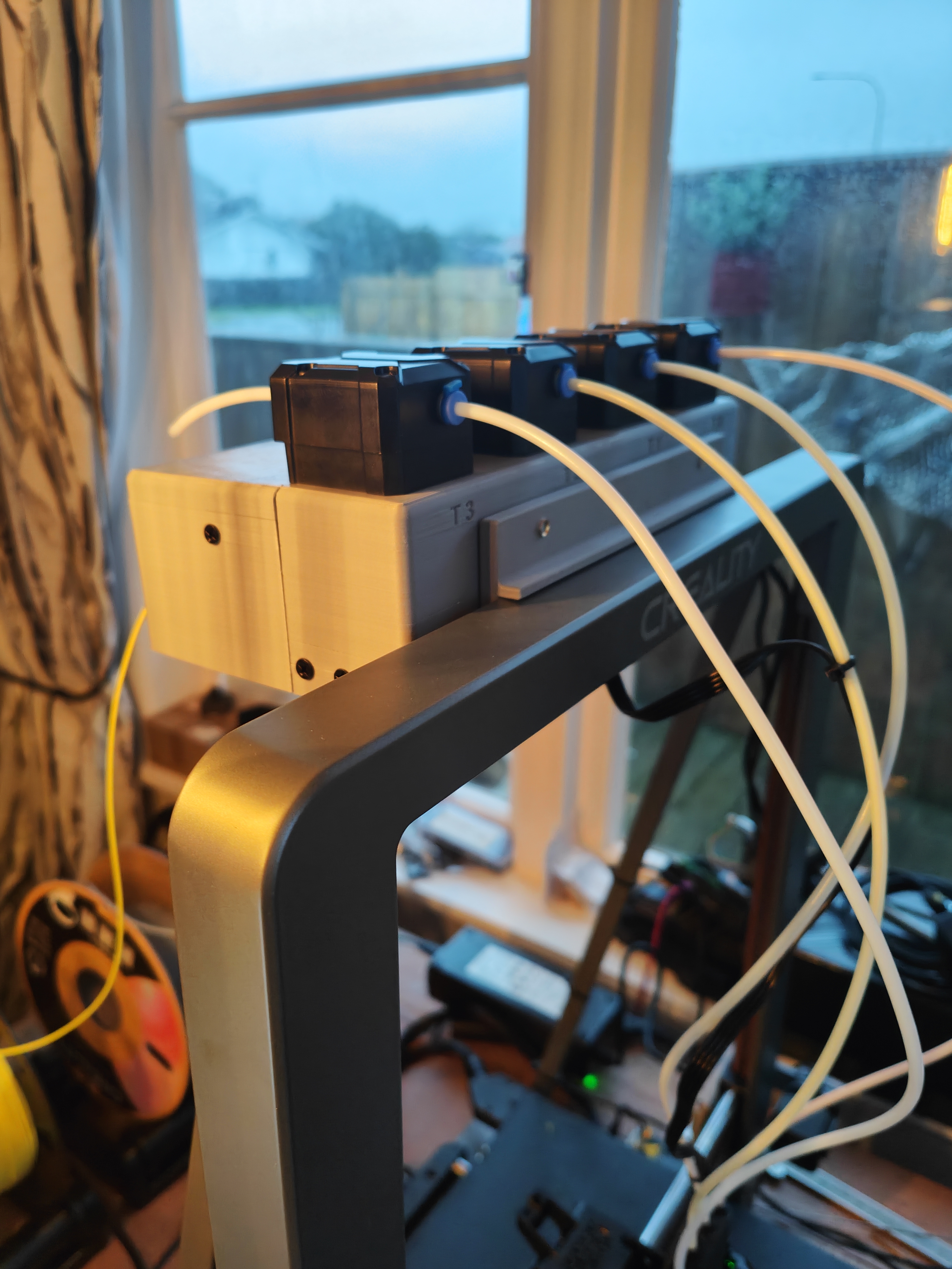Modified CoPrint 4 colour extruder and KCM mount