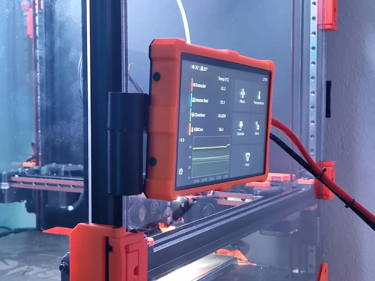 LuckFox 7 inch touchscreen frame by WildHopper | Download free STL