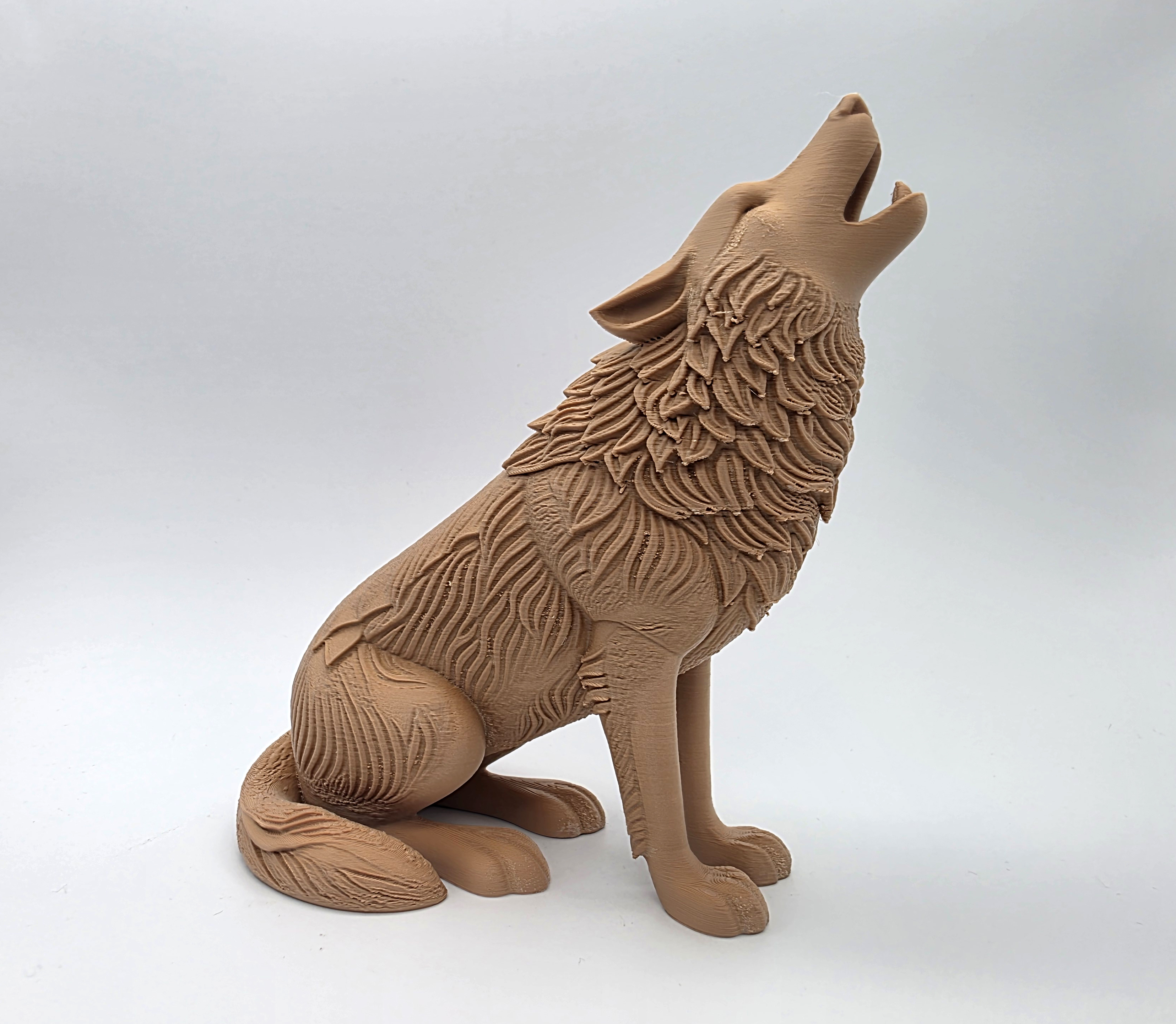 Howling Wolf Statue