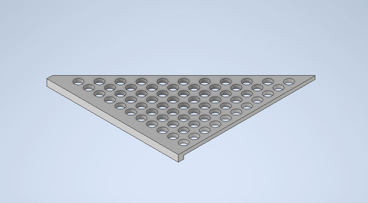 Straight corner triangle