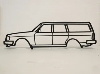 Volvo 240 Wagon Wall Art