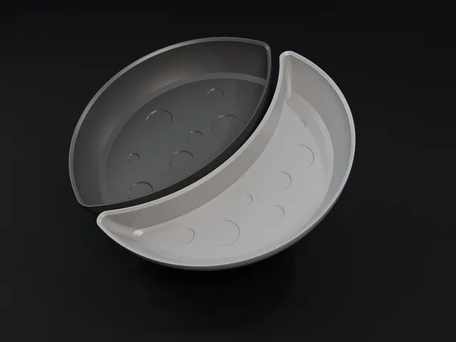 Moon-shaped trays (100 mm)