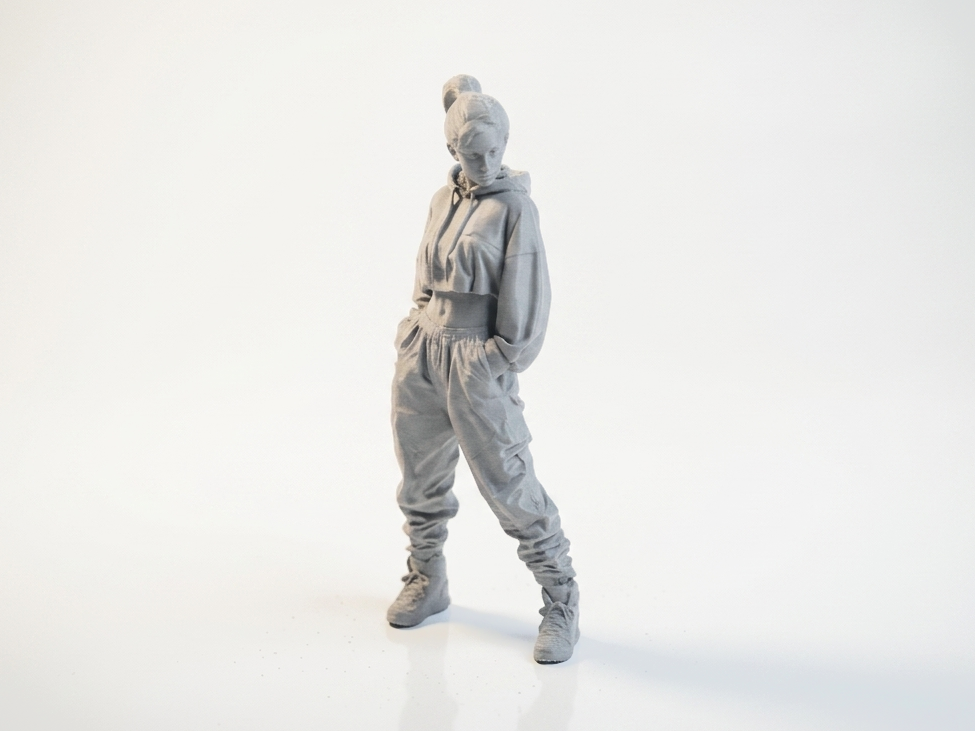 Cool Girl Hoodie Figurine Female Figure 3D Printable