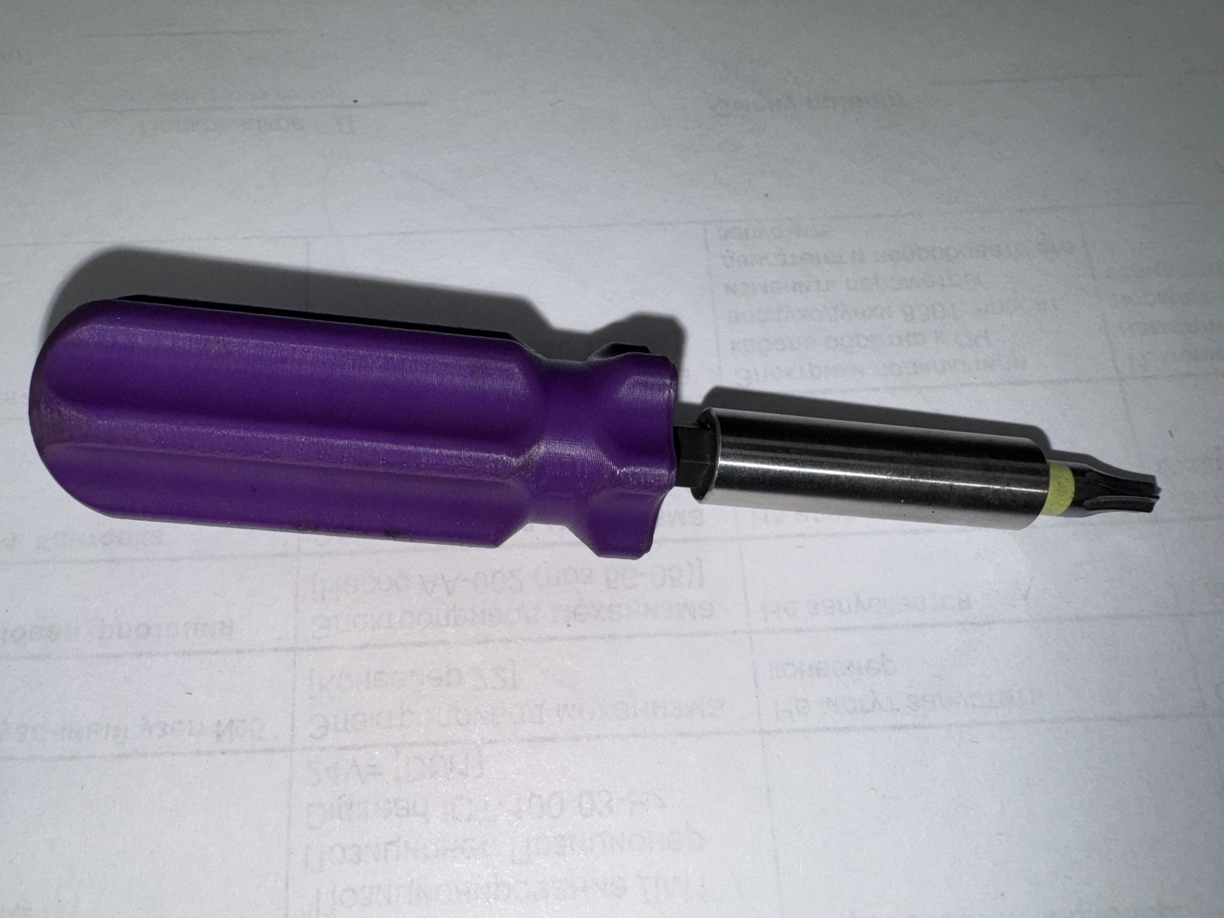 Parametrical Screwdriver handle for hex bit (Solidworks) — miniatura 2