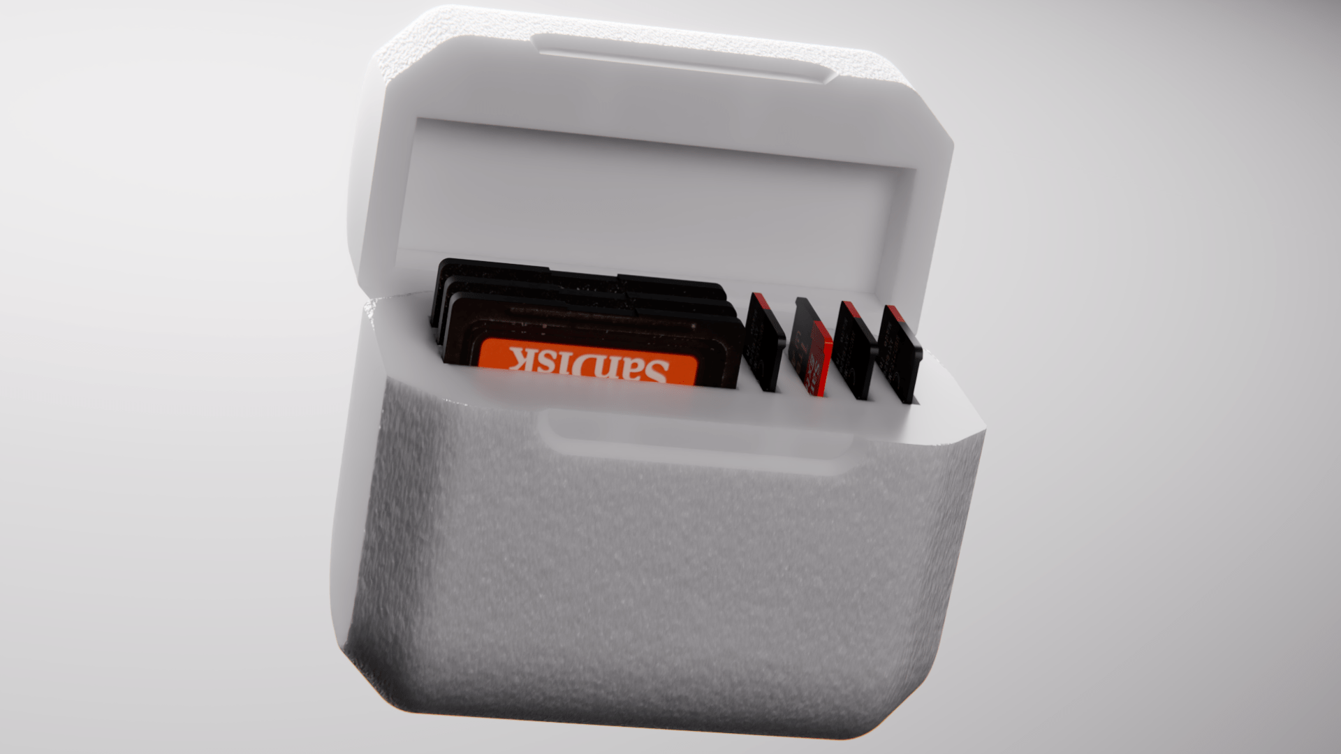 SD Card Case (Magnetic Locking Lid)