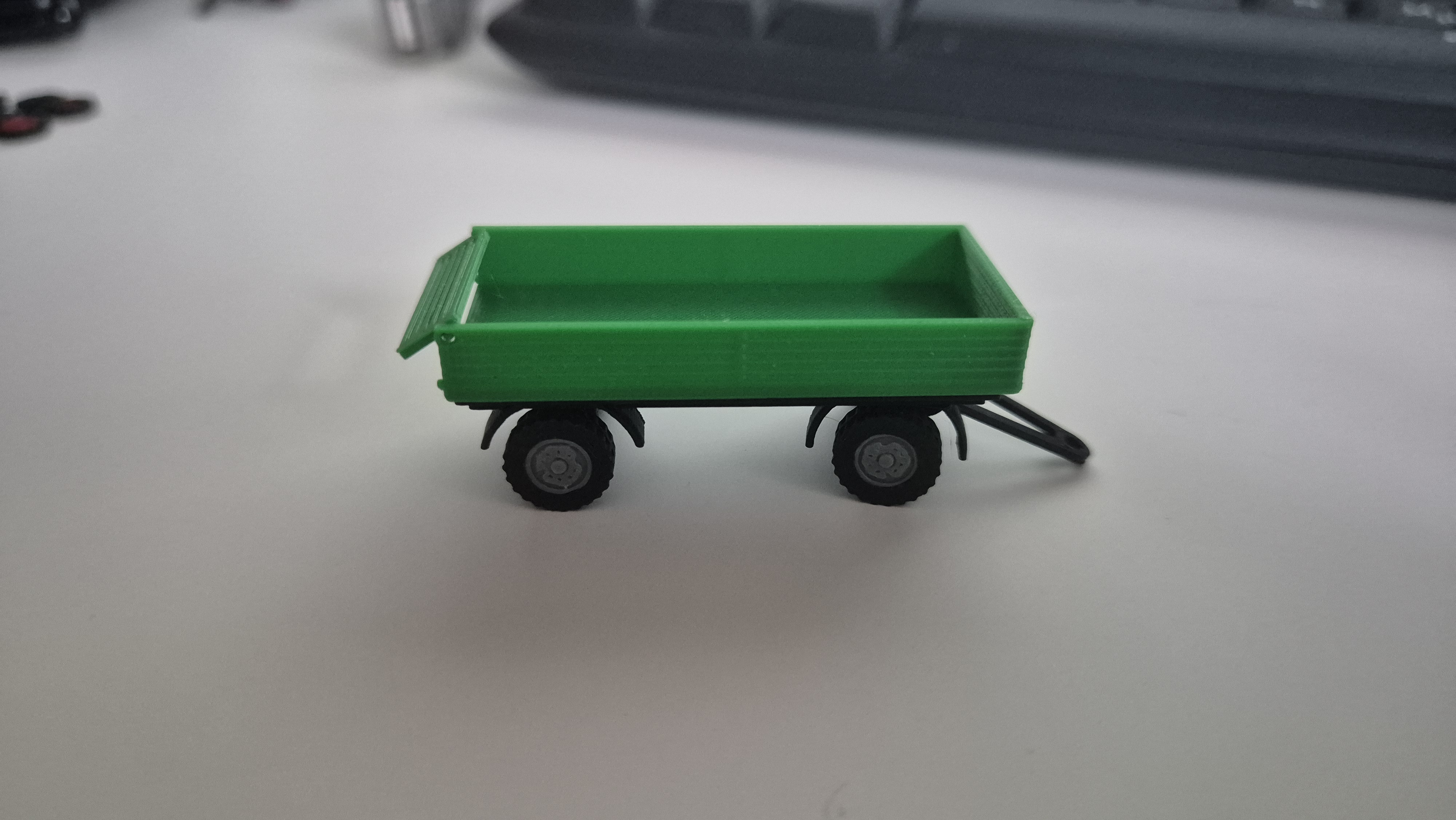 Pritschenanhänger/Flatbed Trailer für Carson Unimog 1:87 scale H0