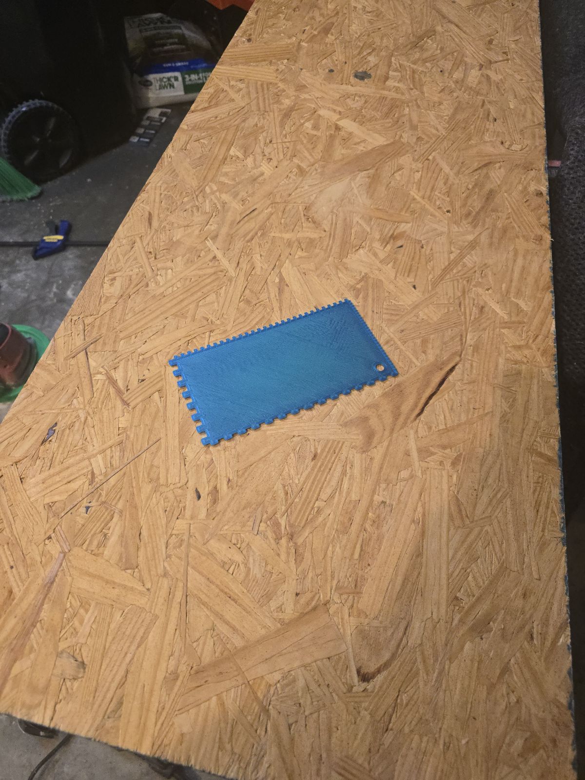 Long Square Notch Glue Spreader/Trowel 3D model