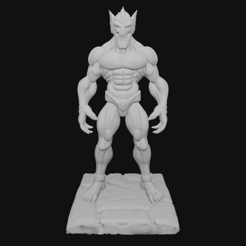 Action Figure Snake Men DnD Style on Squaew base