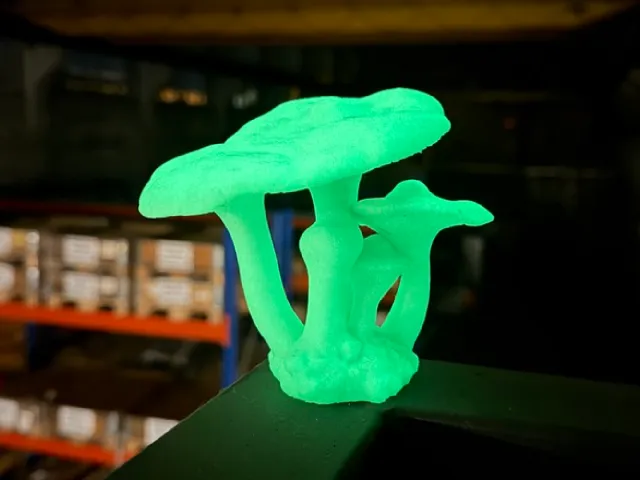 Mushrooms (Prusament Ultraglow, Meshy AI – Sample Model)