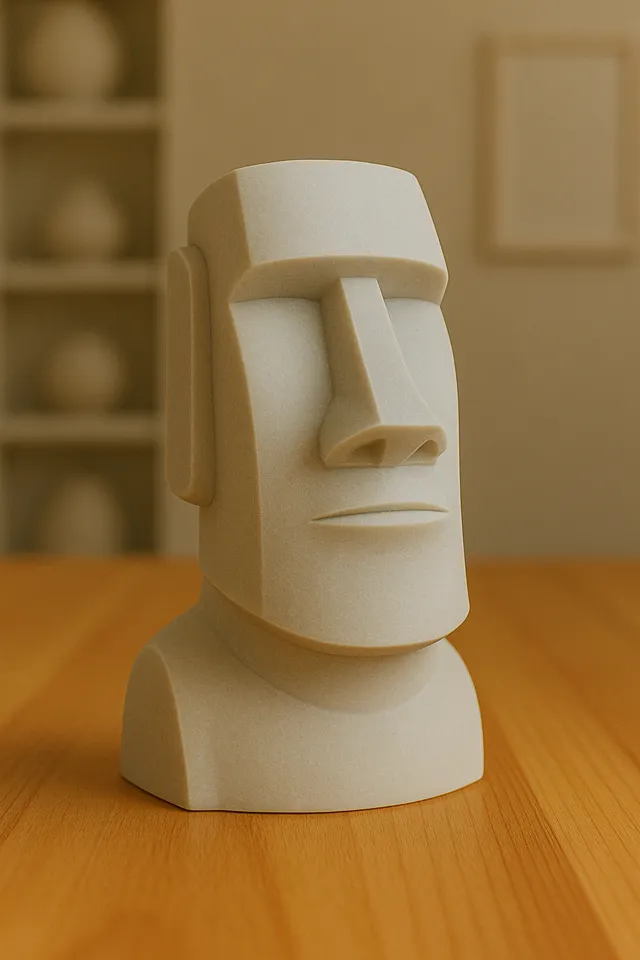 Moai Face by Senk | Download free STL model | Printables.com