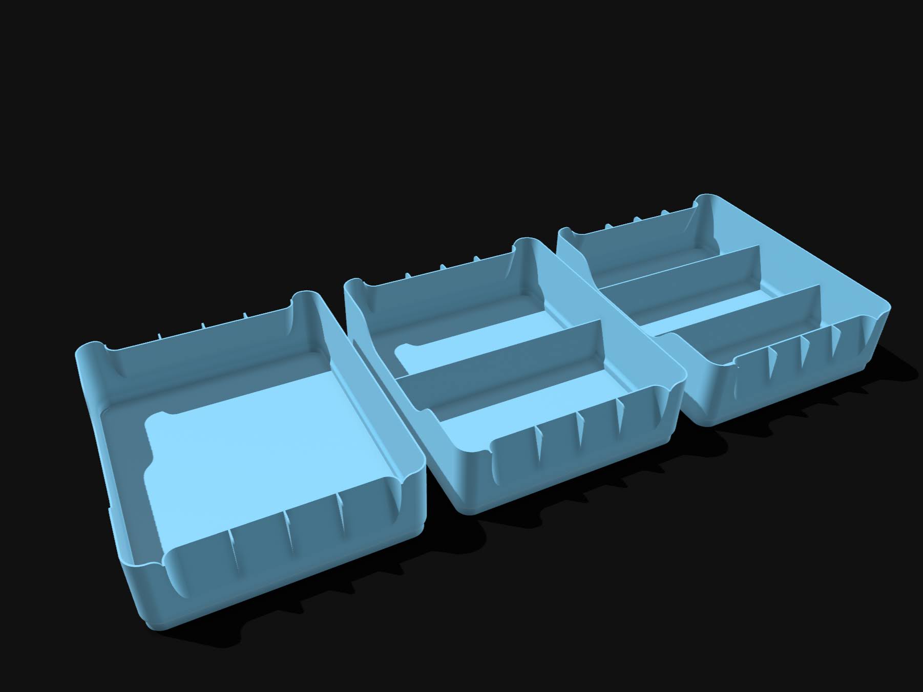 Miniatura 5 do modelo 3D Stackable Storage Boxes