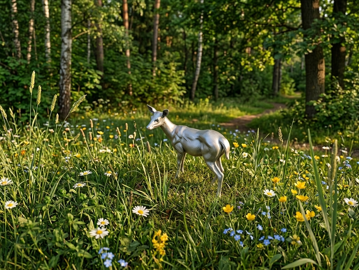 Deer Doe – Elegant Wild Animal Figurine