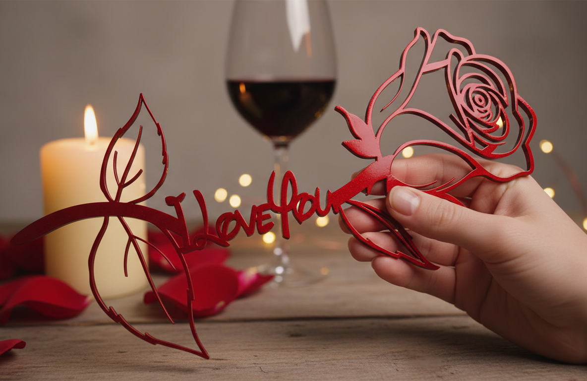 Rose "I Love You" - Wall Art / Decoration