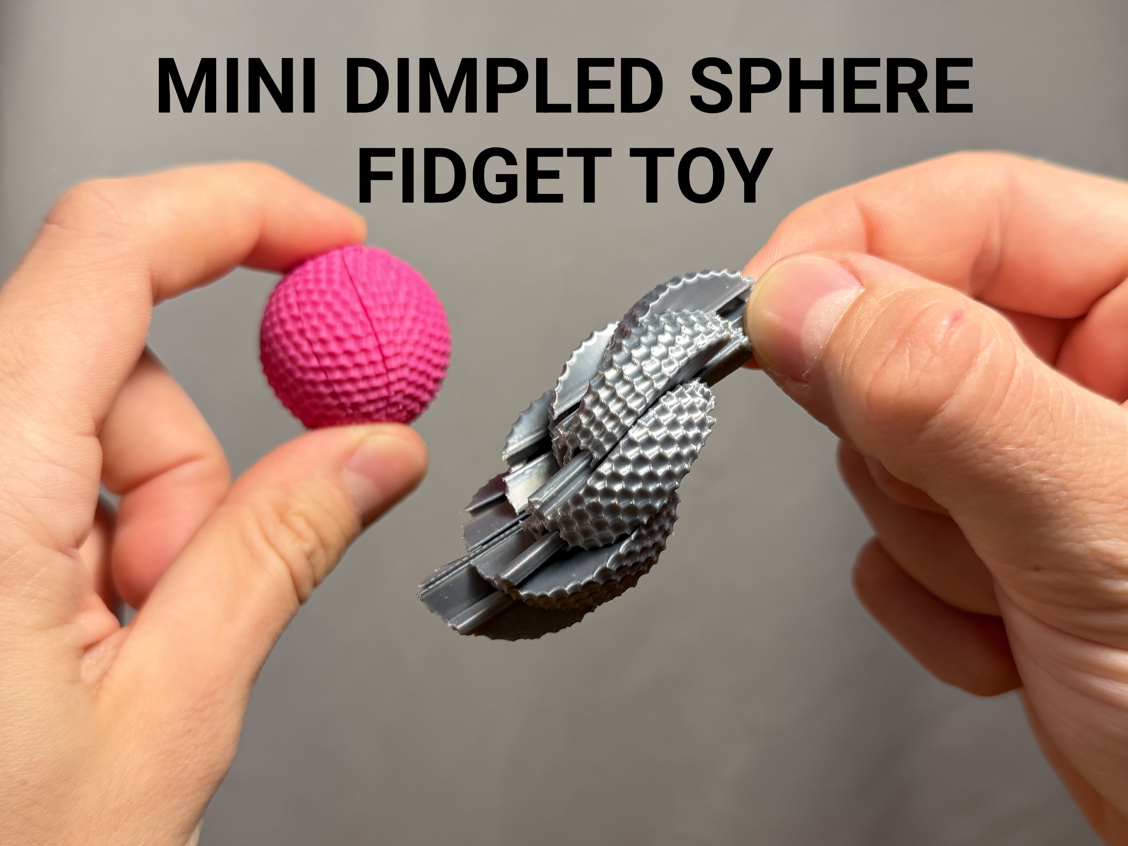 Mini Dimpled Sensory Sphere Twisty Fidget Toy