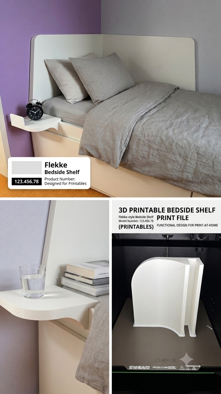 IKEA FLEKKE BED SHELF fits toniebox