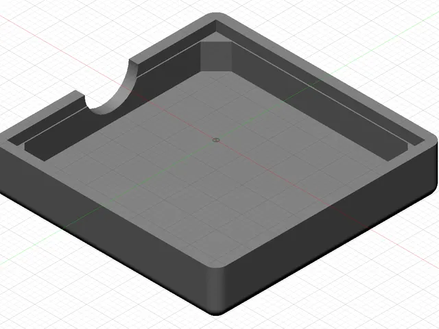 AMD CPU Case - bottom case with recess for easy removal