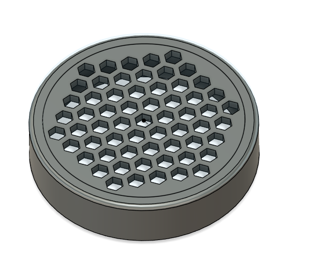 125mm vent hex grid insert for pipe