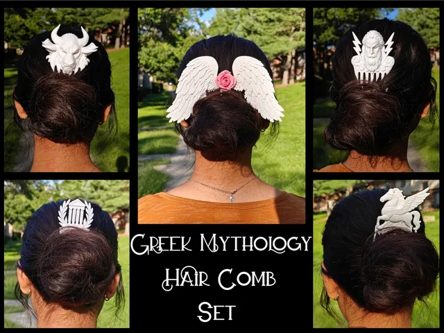 Greek Mythology Hair Combs and Pins - 5 Piece SET