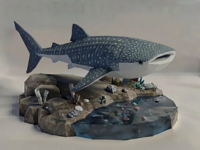 Low Poly Whale Shark