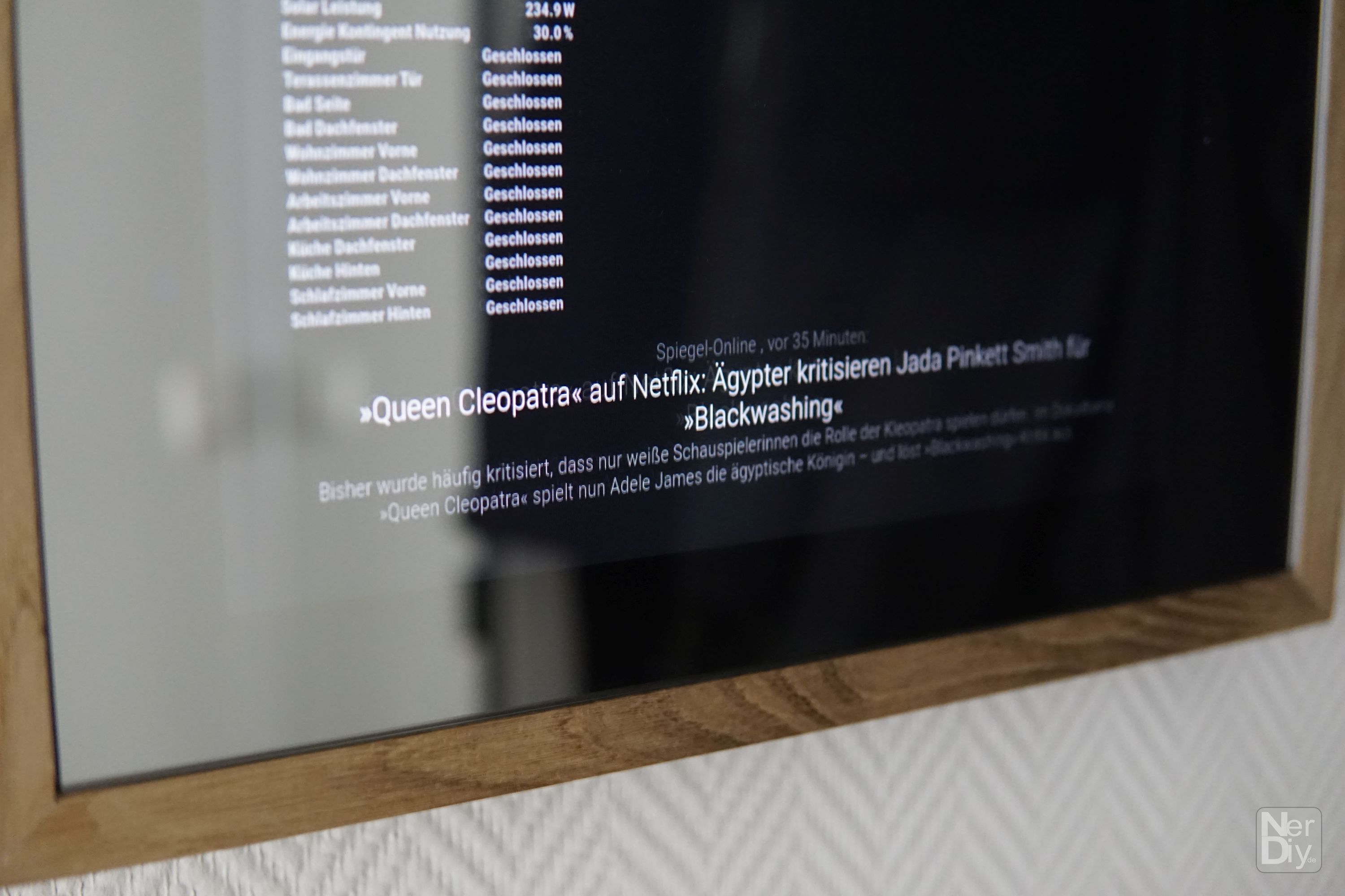 MagicMirror frame parts for Lenovo Q24i-1L TFT display by Nerdiy.de — thumbnail 13