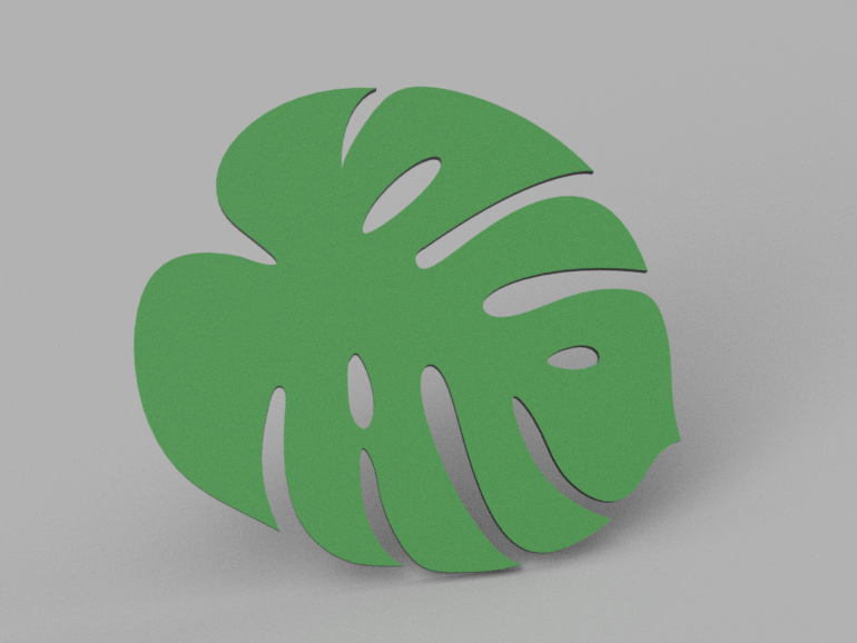 Monstera coaster