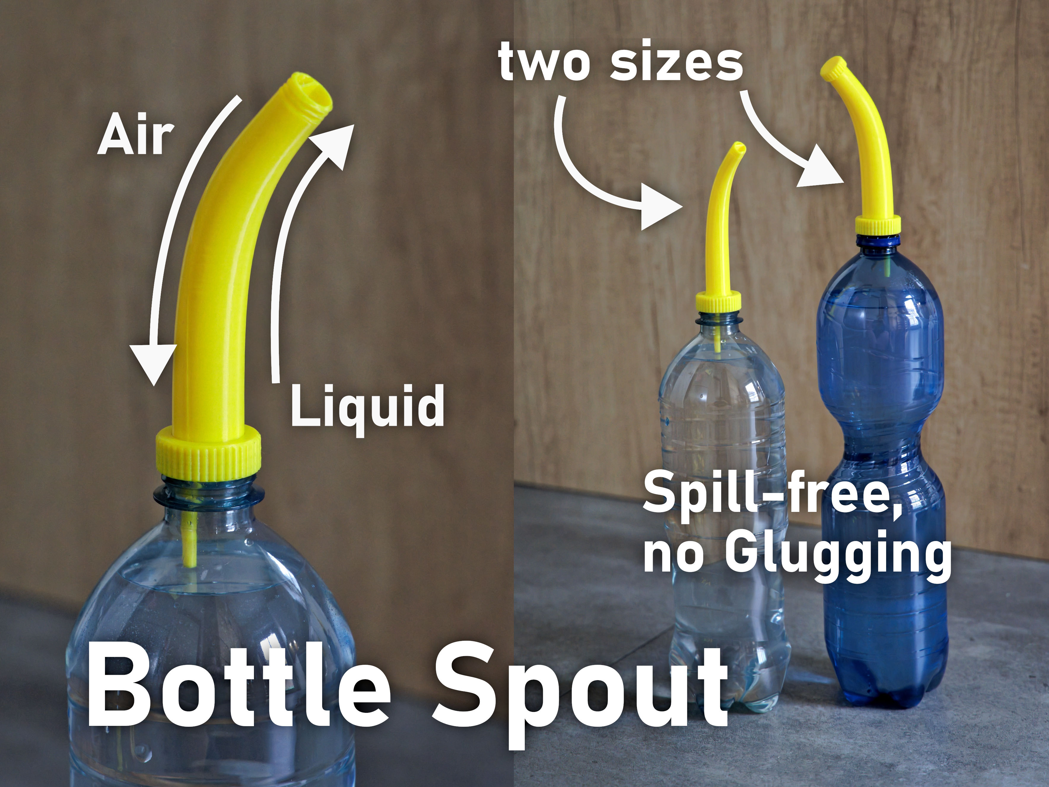 Watering Spout for PET Bottles with Vent