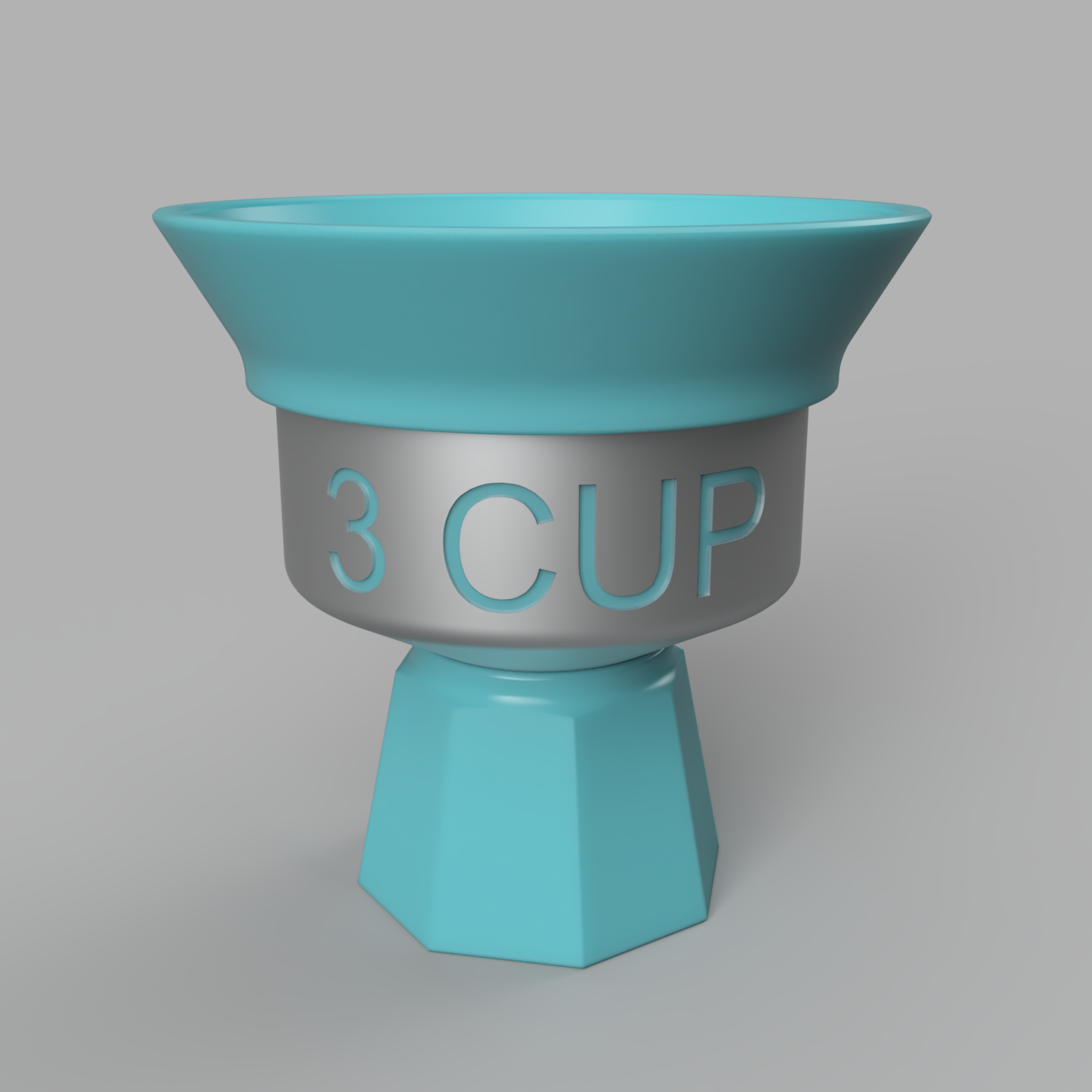 Bialetti Moka Pot Funnel Funnel and Holder - 3 Cup 3D model