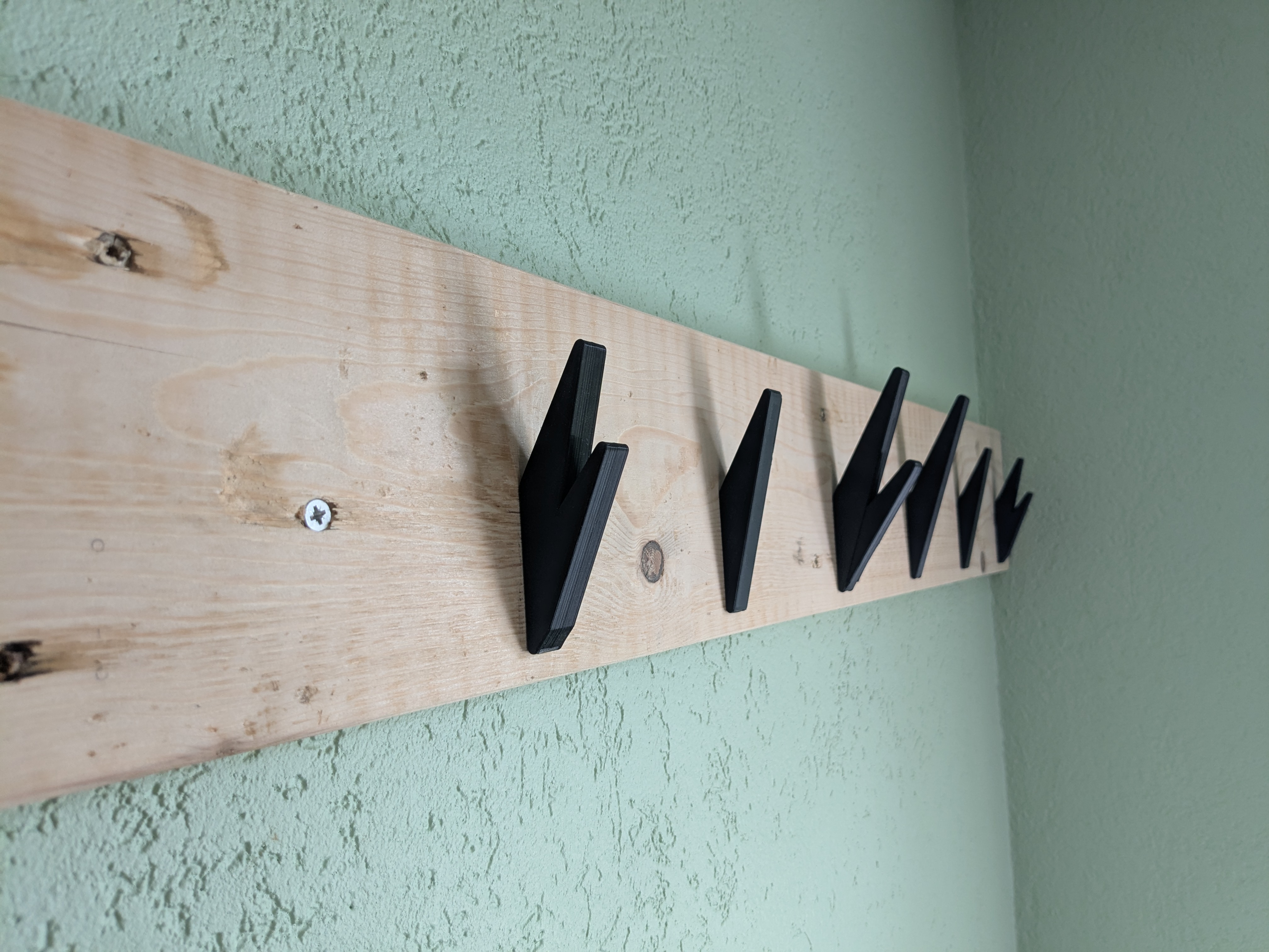 Miniatura 2 do modelo 3D modern simple wall hook doubled