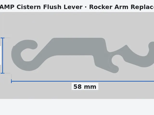 SIAMP Concealed Cistern Flush Lever - Rocker Arm Replacement (WC Spare Part)