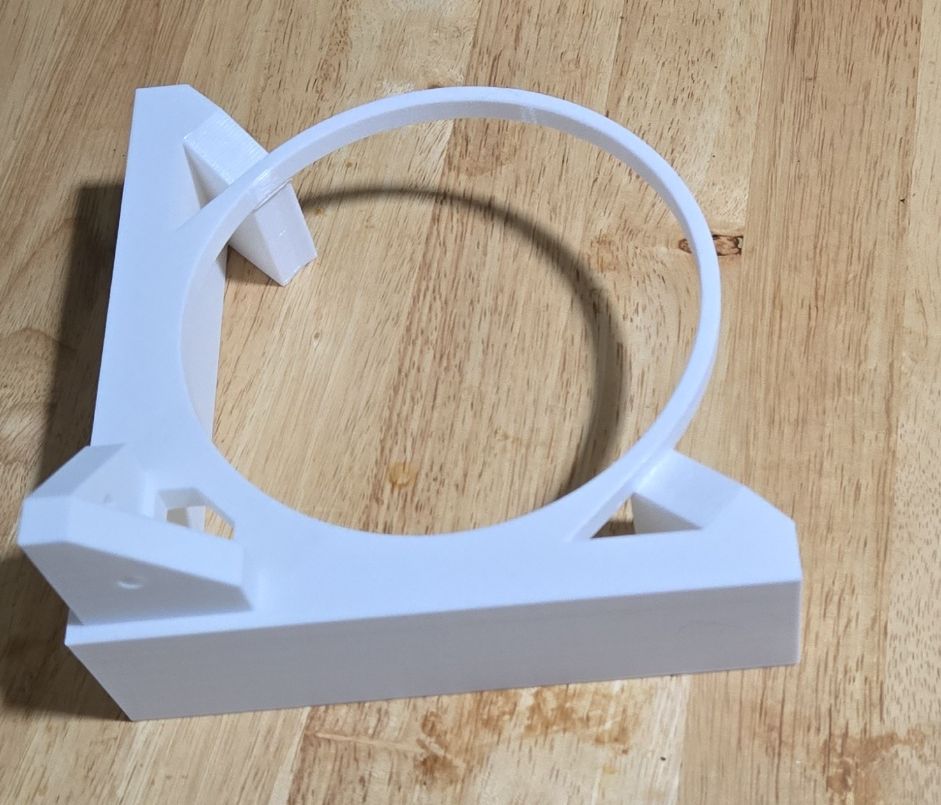 Delack top riser smoke alarm / detector mount 3D model thumbnail