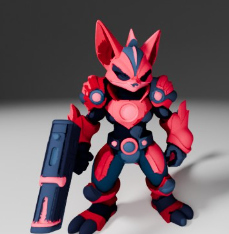 Cyber Wolf 3D model by MiniLab 3D