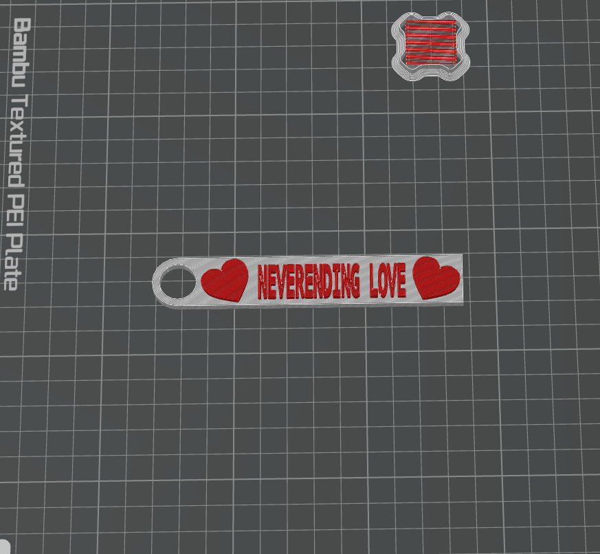 Keyring Neverendling Love NEW