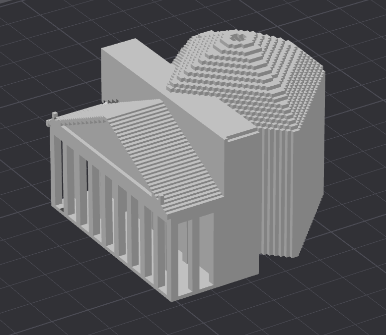 Miecraft: antique Greek Minecraft art: Pantheon