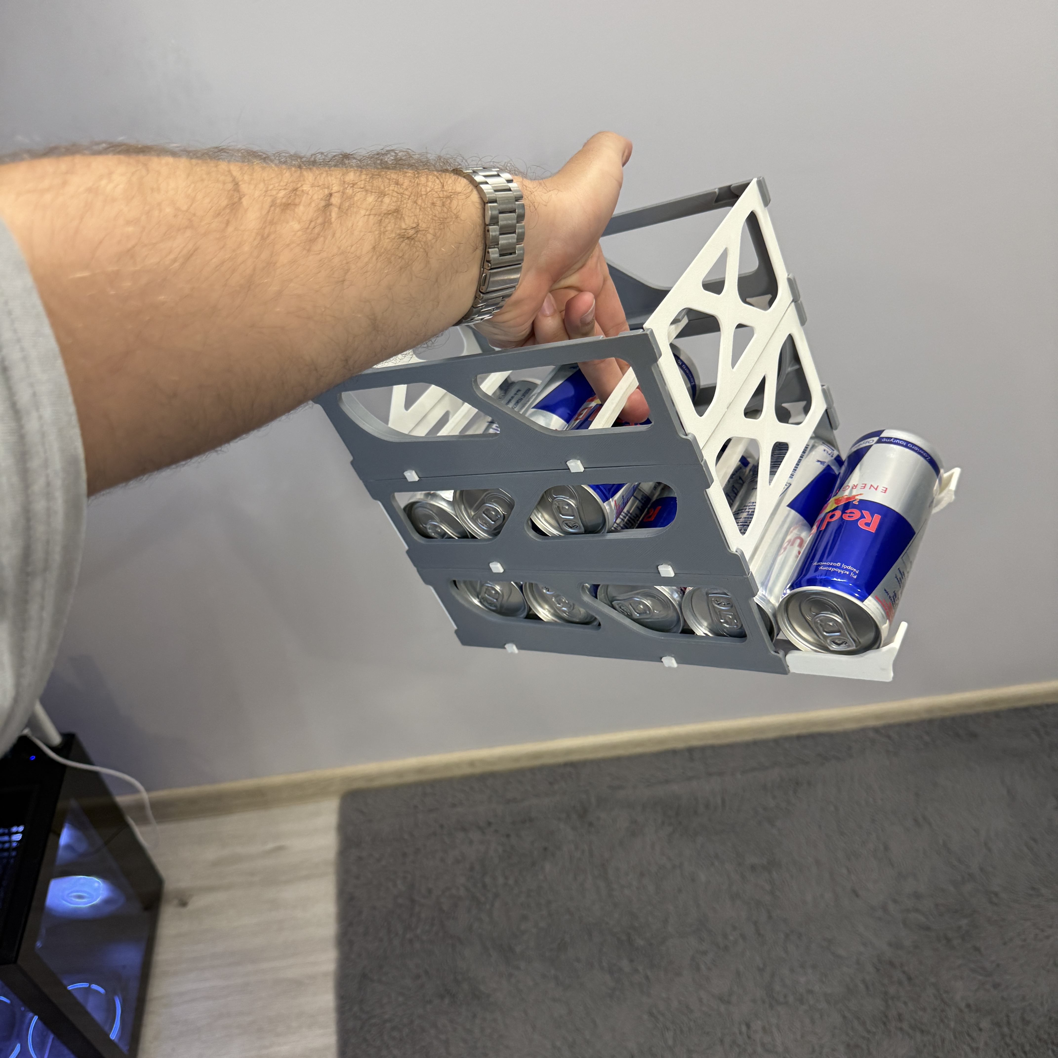 Miniatura 5 do modelo 3D Customizable Can Dispenser (Redbull)
