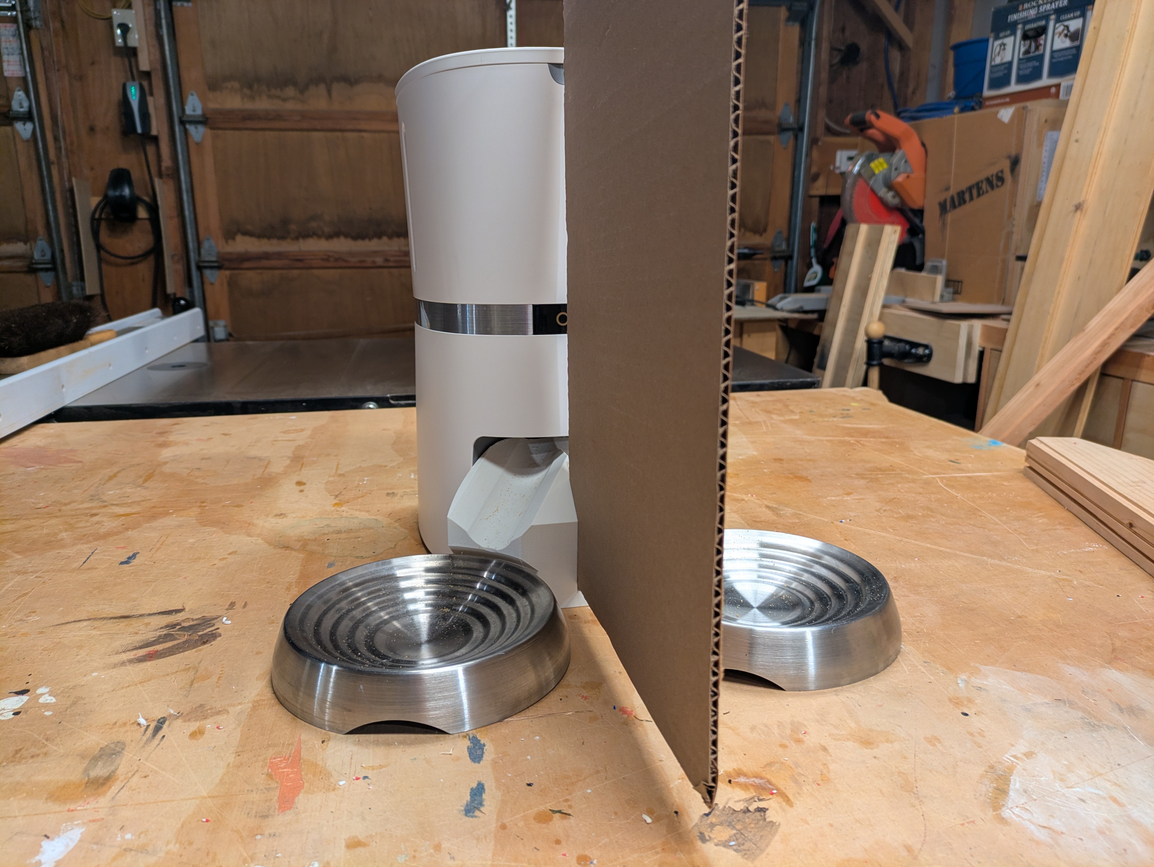 Modified WellToBe Cat Food Dispenser