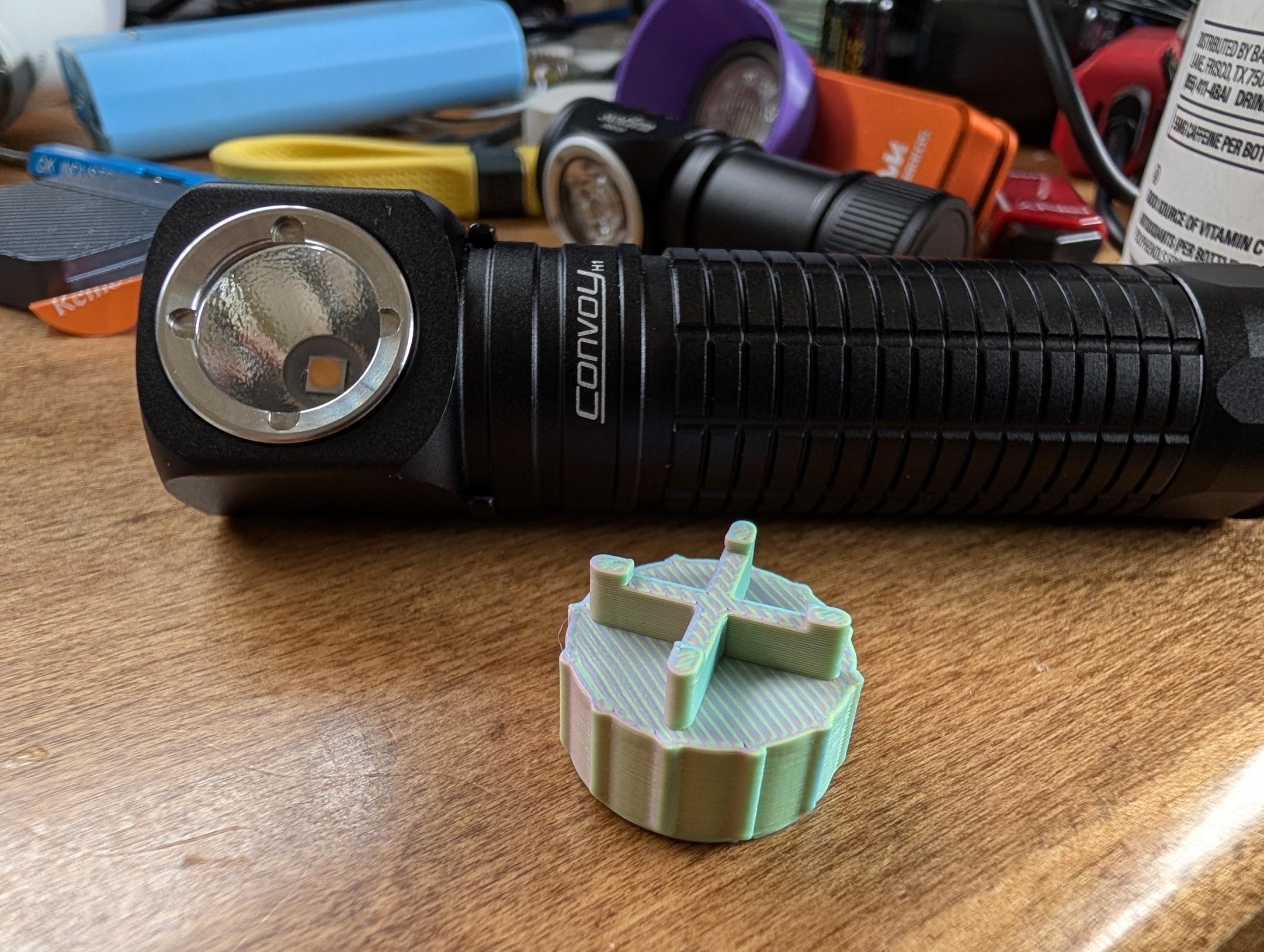 Convoy H1 flashlight bezel removal tool / wrench