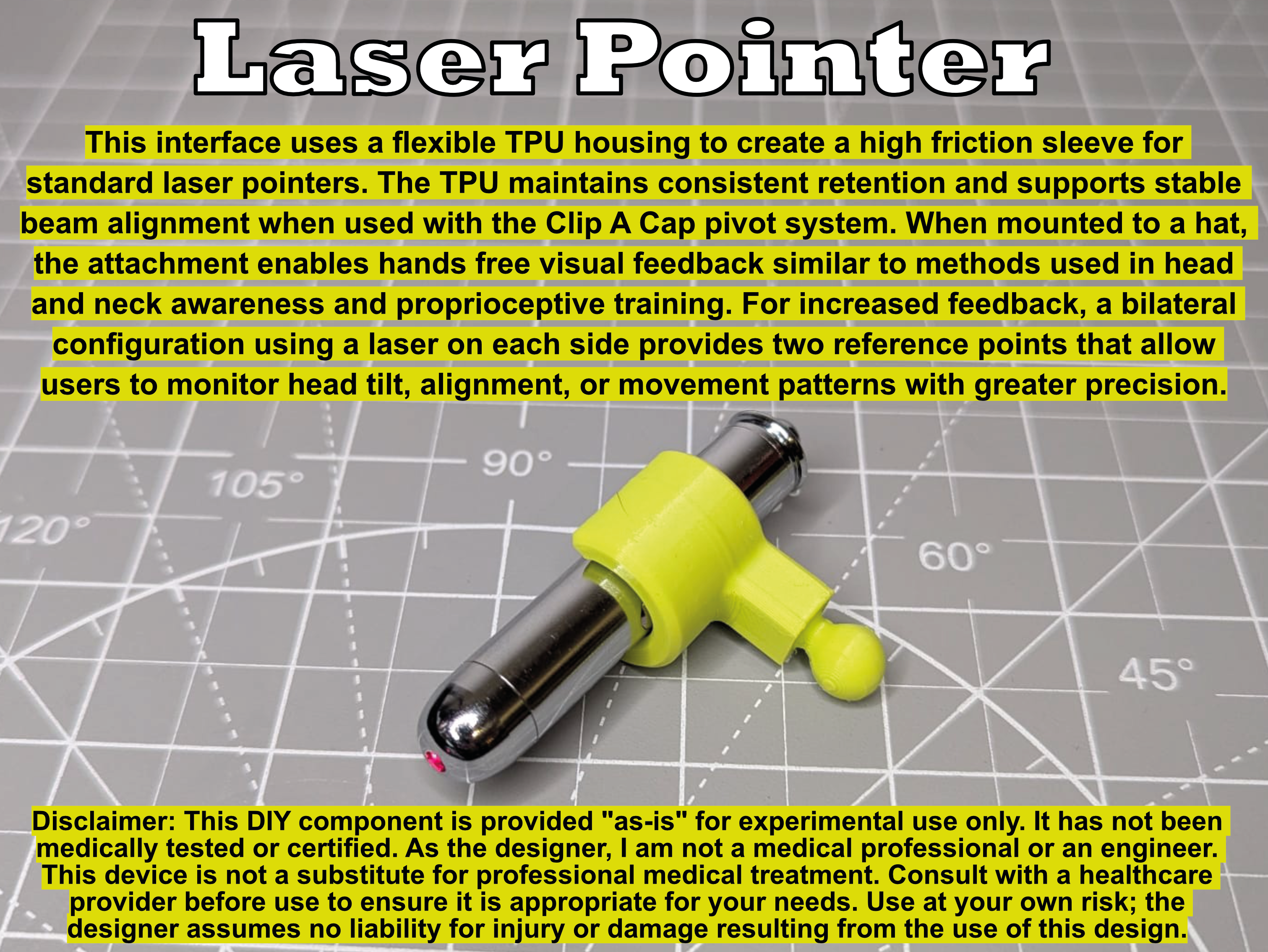 Miniatura 2 do modelo 3D Clip-A-Cap (Laser Pointer)