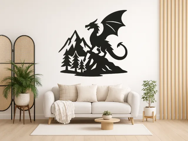 WallArt - Nature Dragon 001