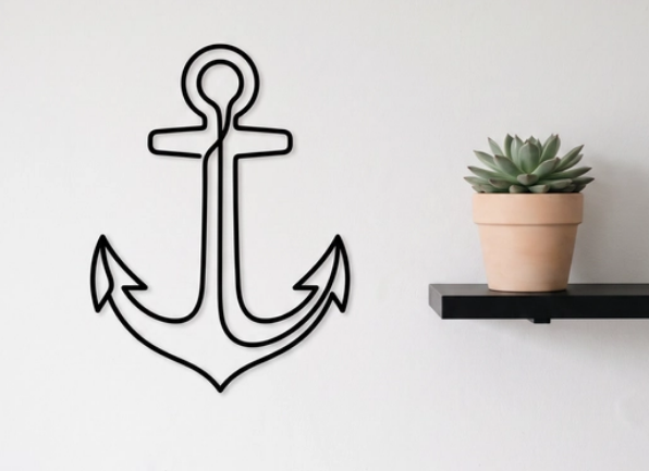 Minimalist Anchor – Wall Decor