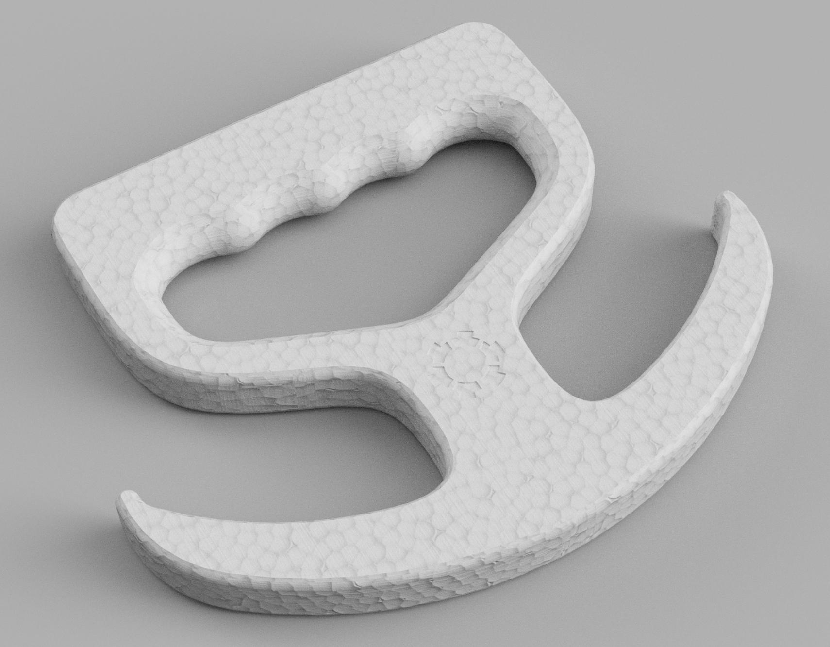 Grocery bag holder hook 3D model thumbnail