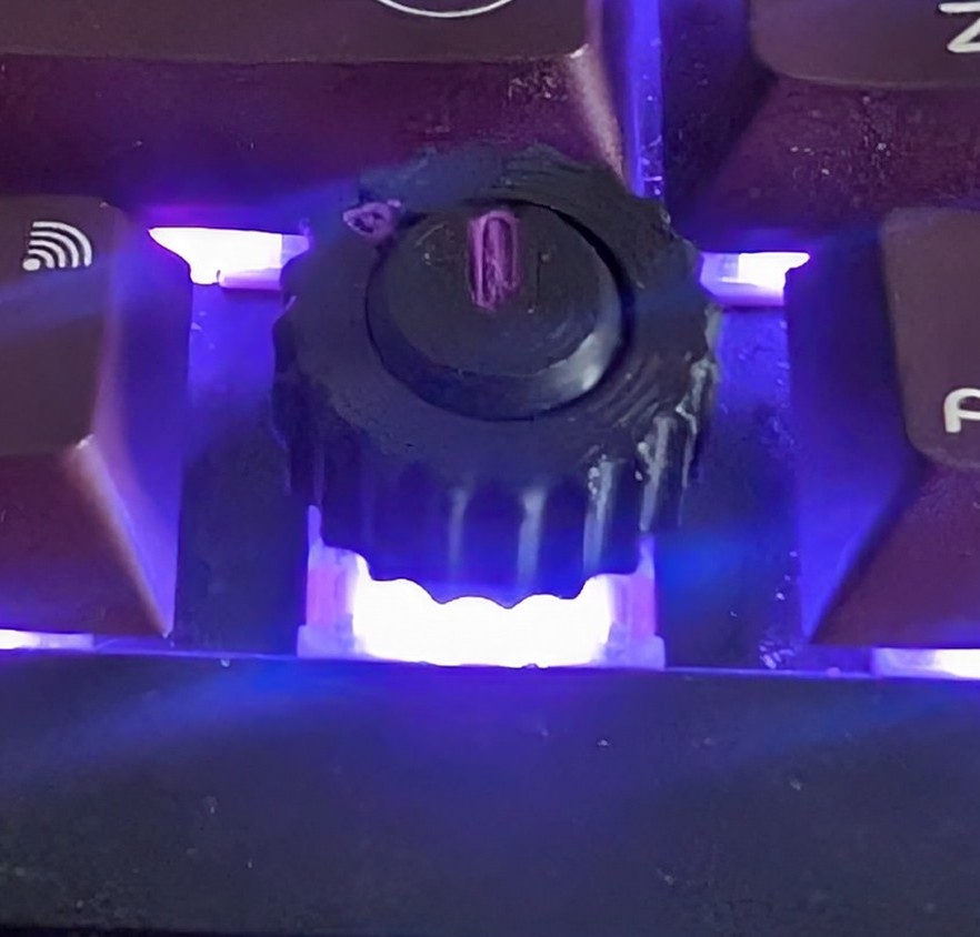 PIP Captive Rotate to Disable Keycap