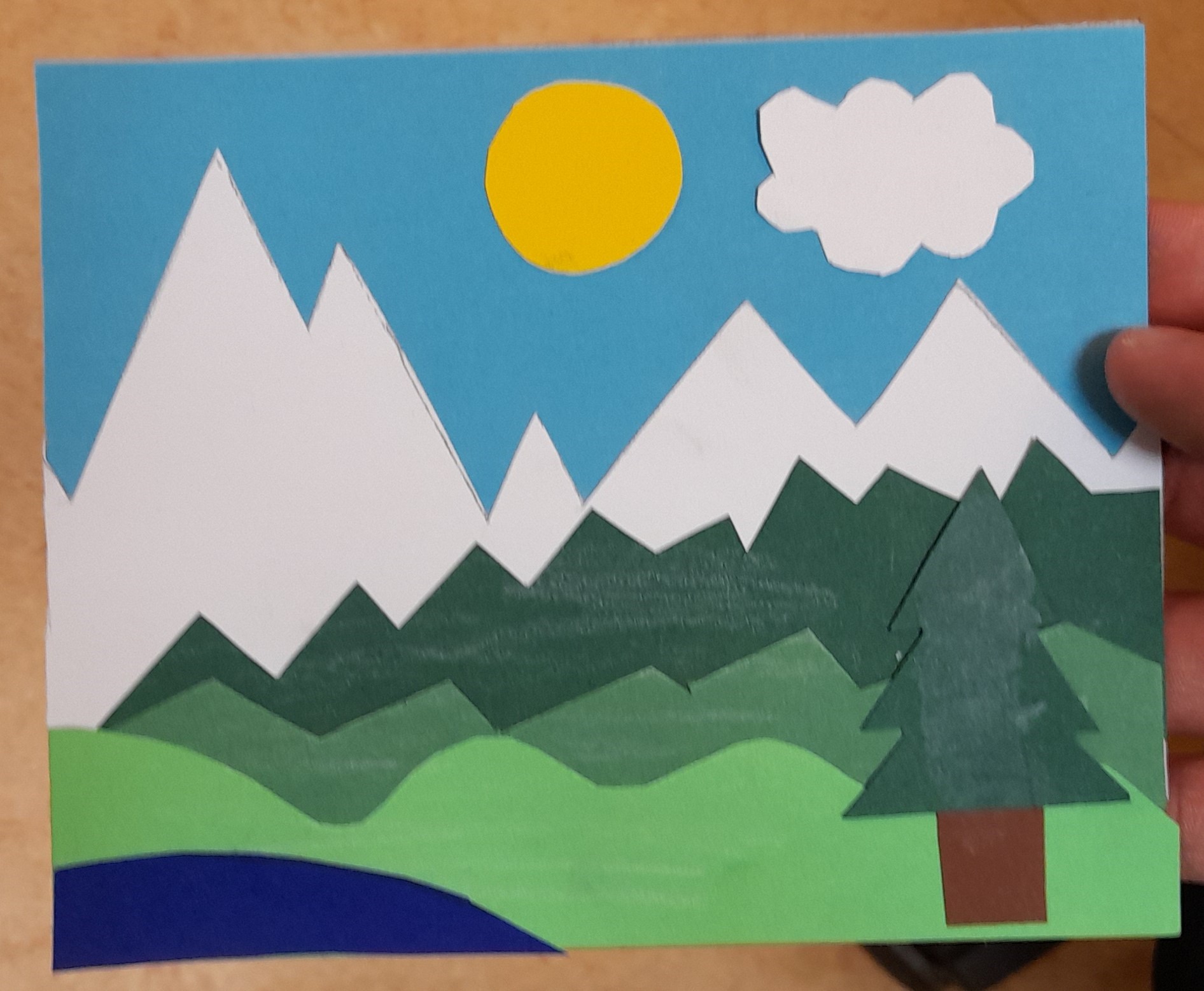 Stencils for a Postcards (Mountain)