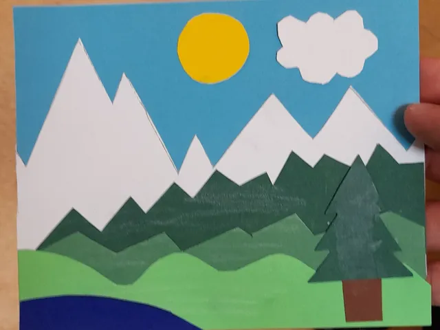 Stencils for a Postcards (Mountain)
