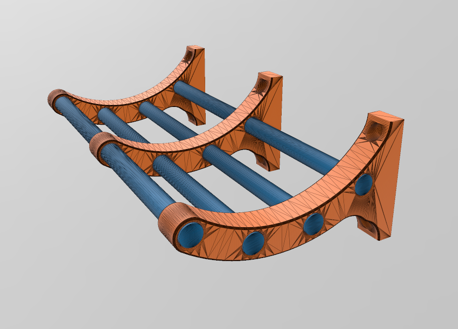 Wall Tape Rack - All Sizes (5 - 15 mm dowels)
