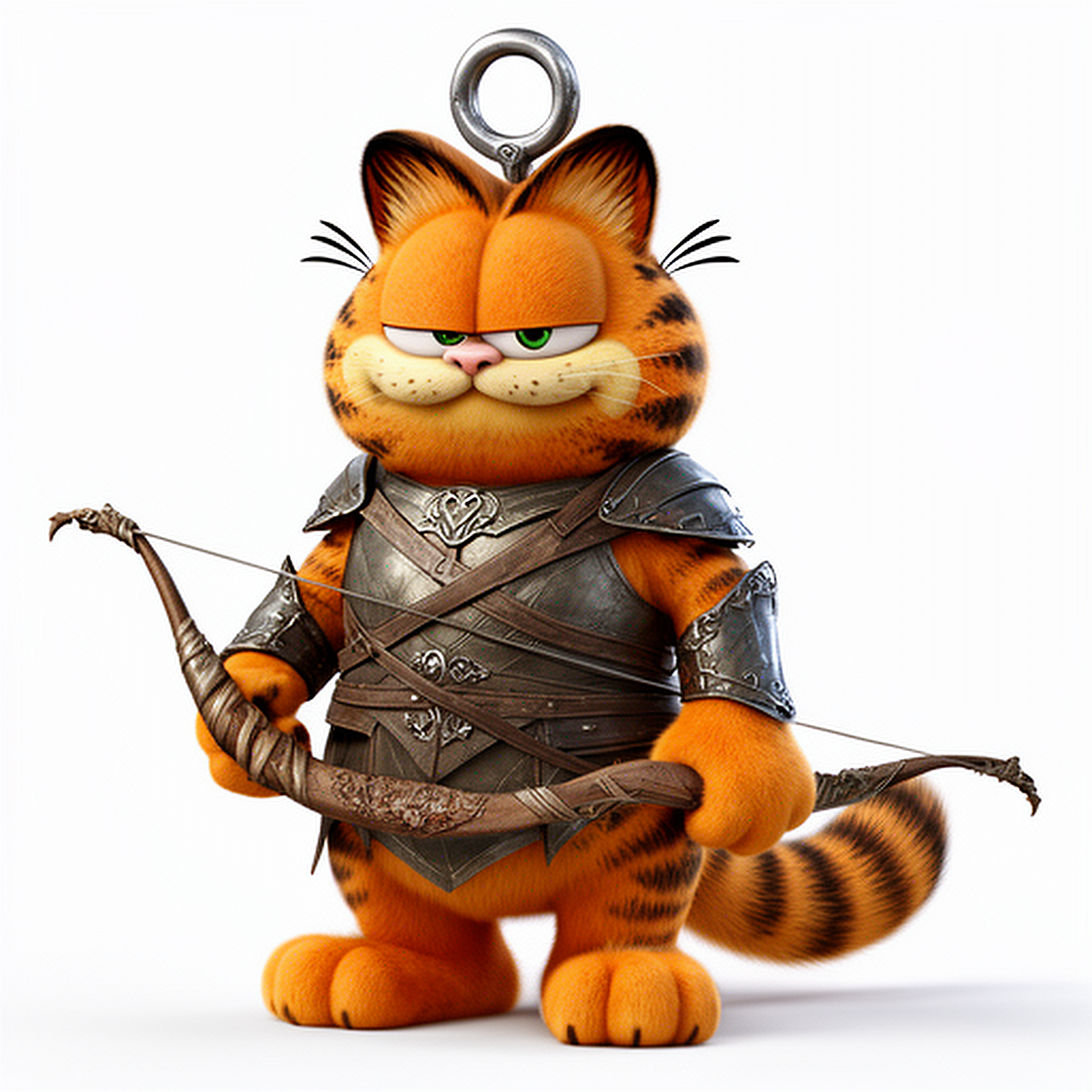 Garfield Legolas Ring Figure